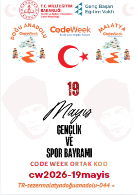 “19 Mayıs Ruhuyla Geleceği Kodla: CodeWeek Ortak Kod Etkinliği”